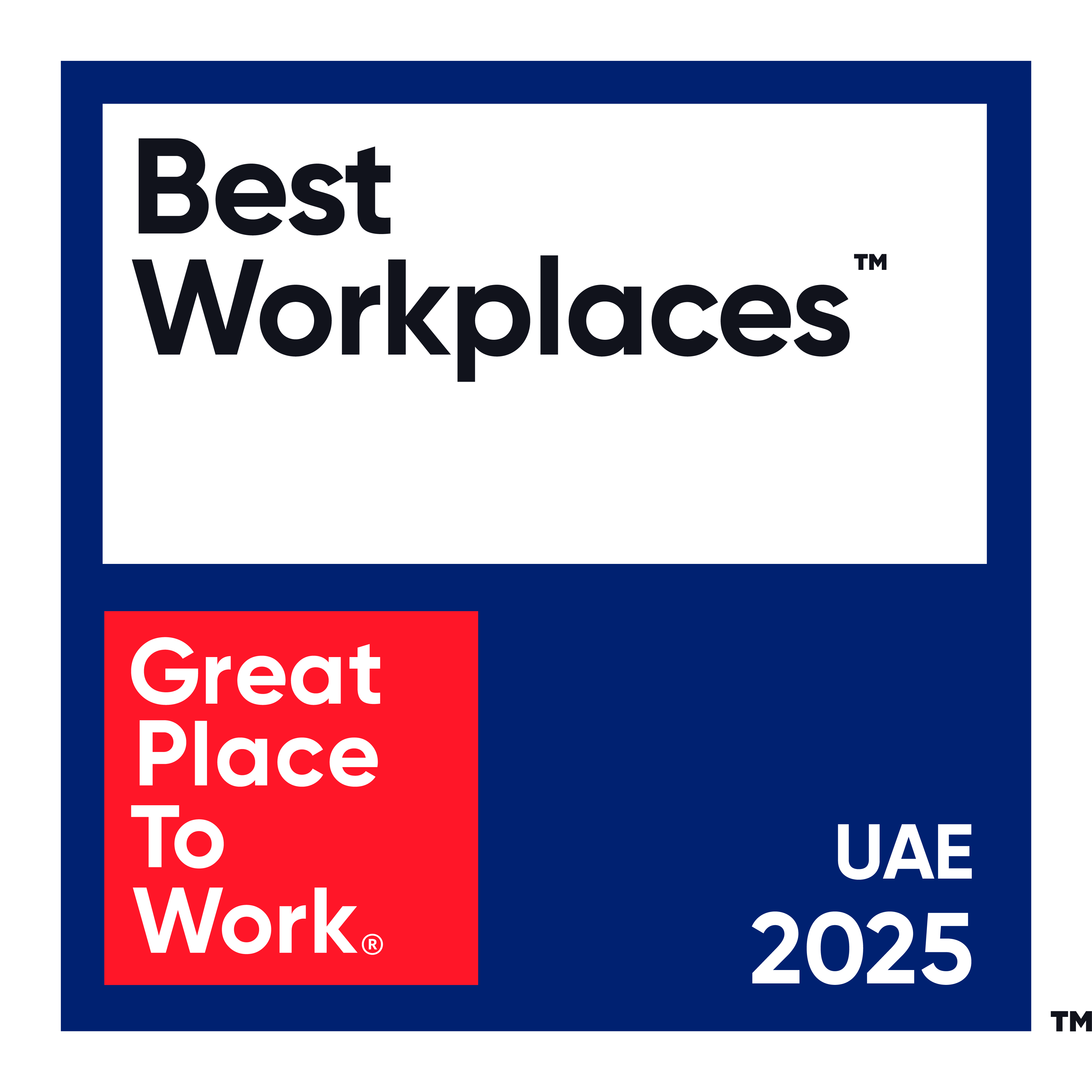 BADGE - Best Workplaces in UAETM️ List 2025