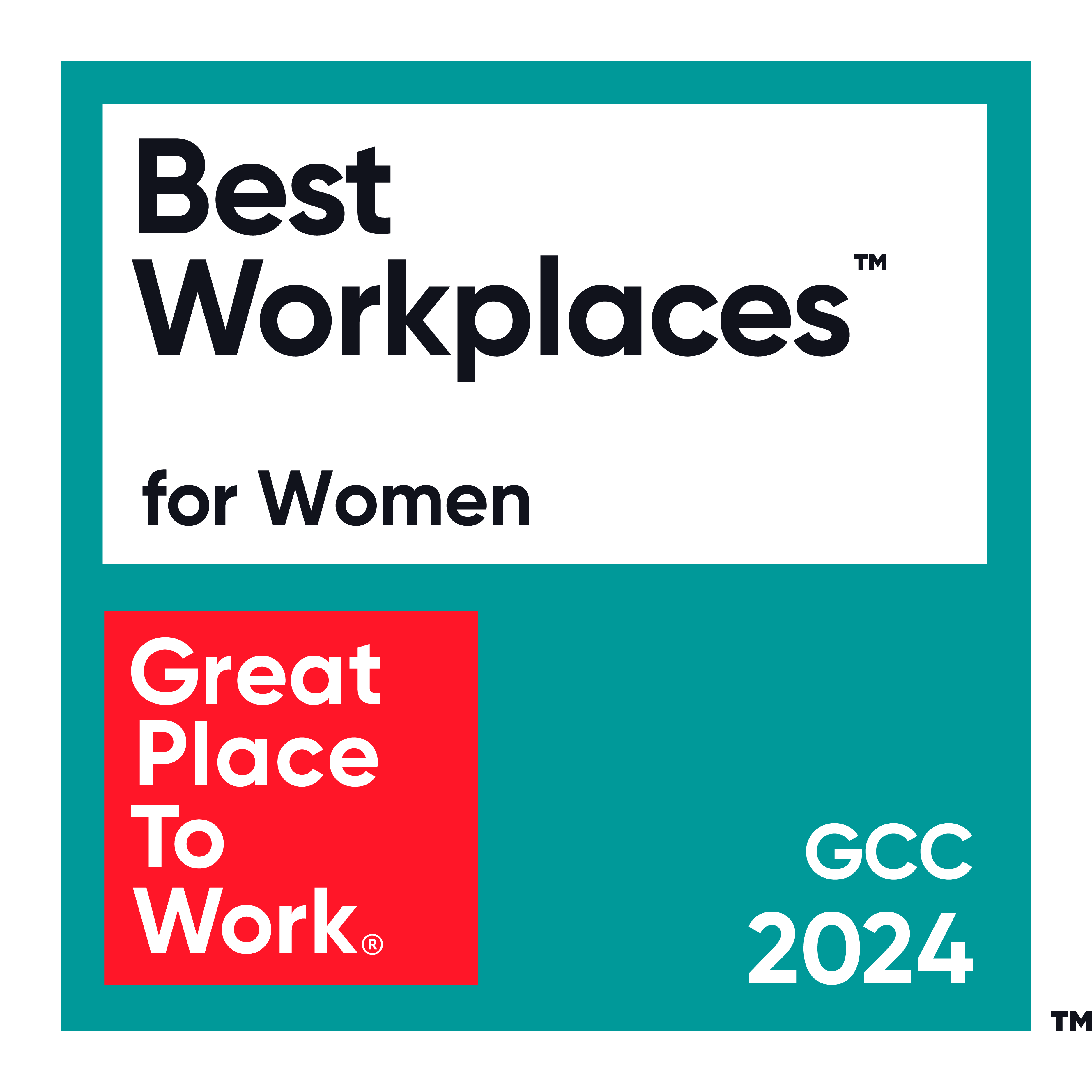 Best Workplaces for WomenTM️ – GCC 2024 Badge