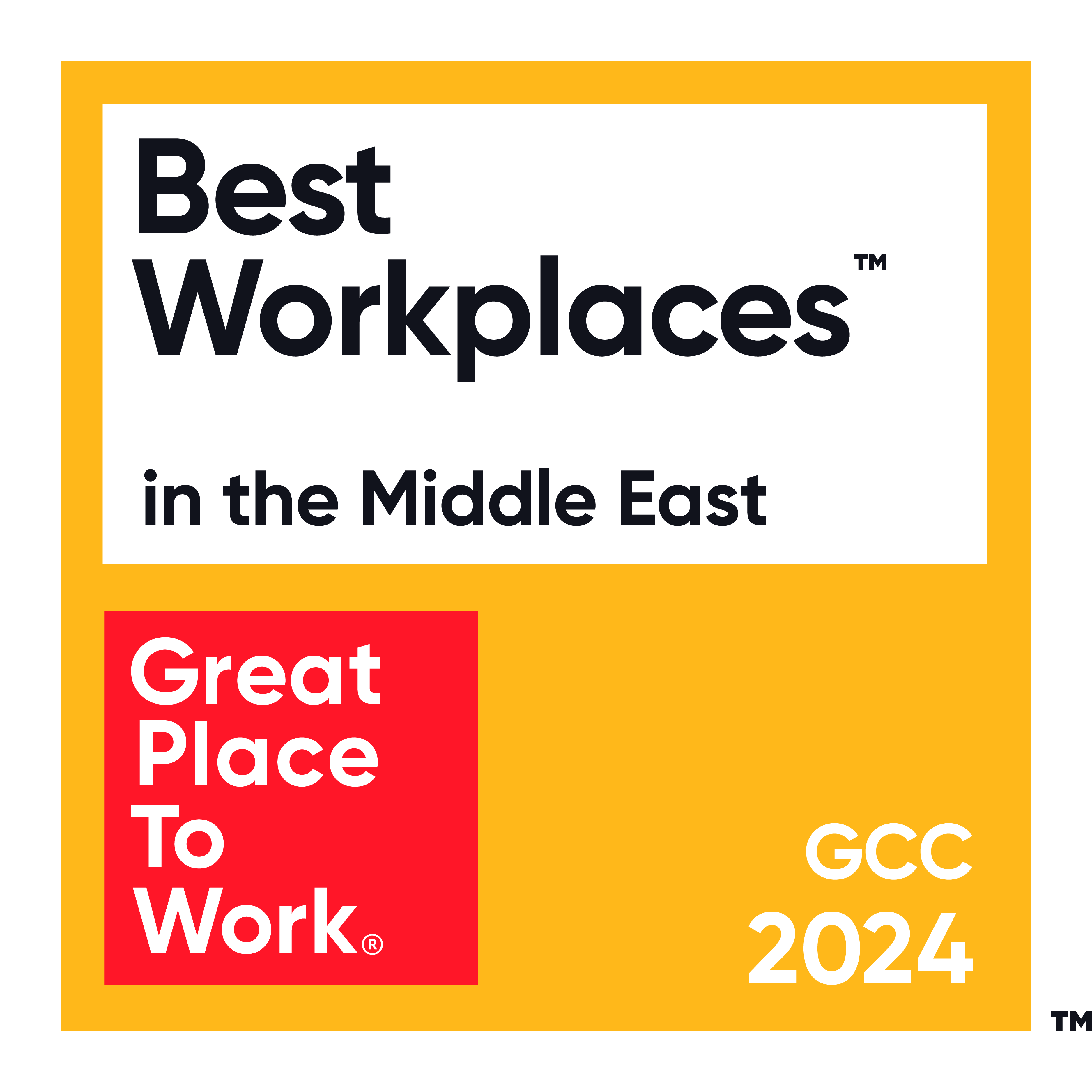 Best Workplaces in the Middle EastTM️ 2024 Badge