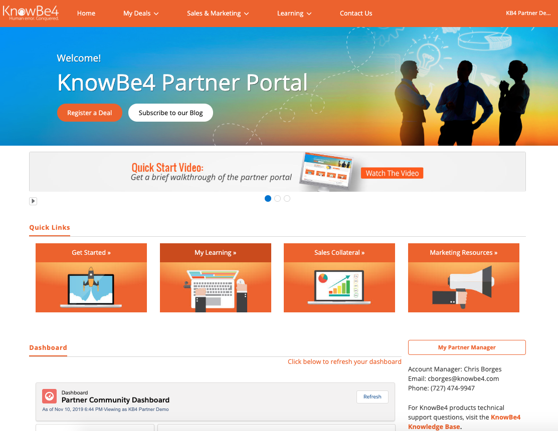 KnowBe4 Launches New Partner Program and Portal to Better Enable Channel Partners