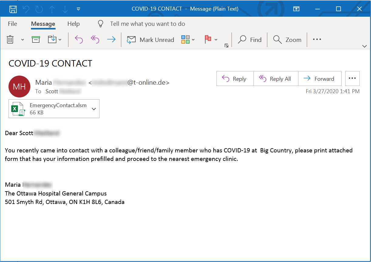 KnowBe4 Discovers New COVID-19 Phishing Scam Warning People They’ve Been Infected