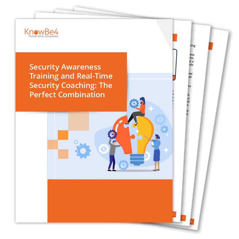 Security Awareness Training and Real-Time Security Coaching; The Perfect Combination Image 